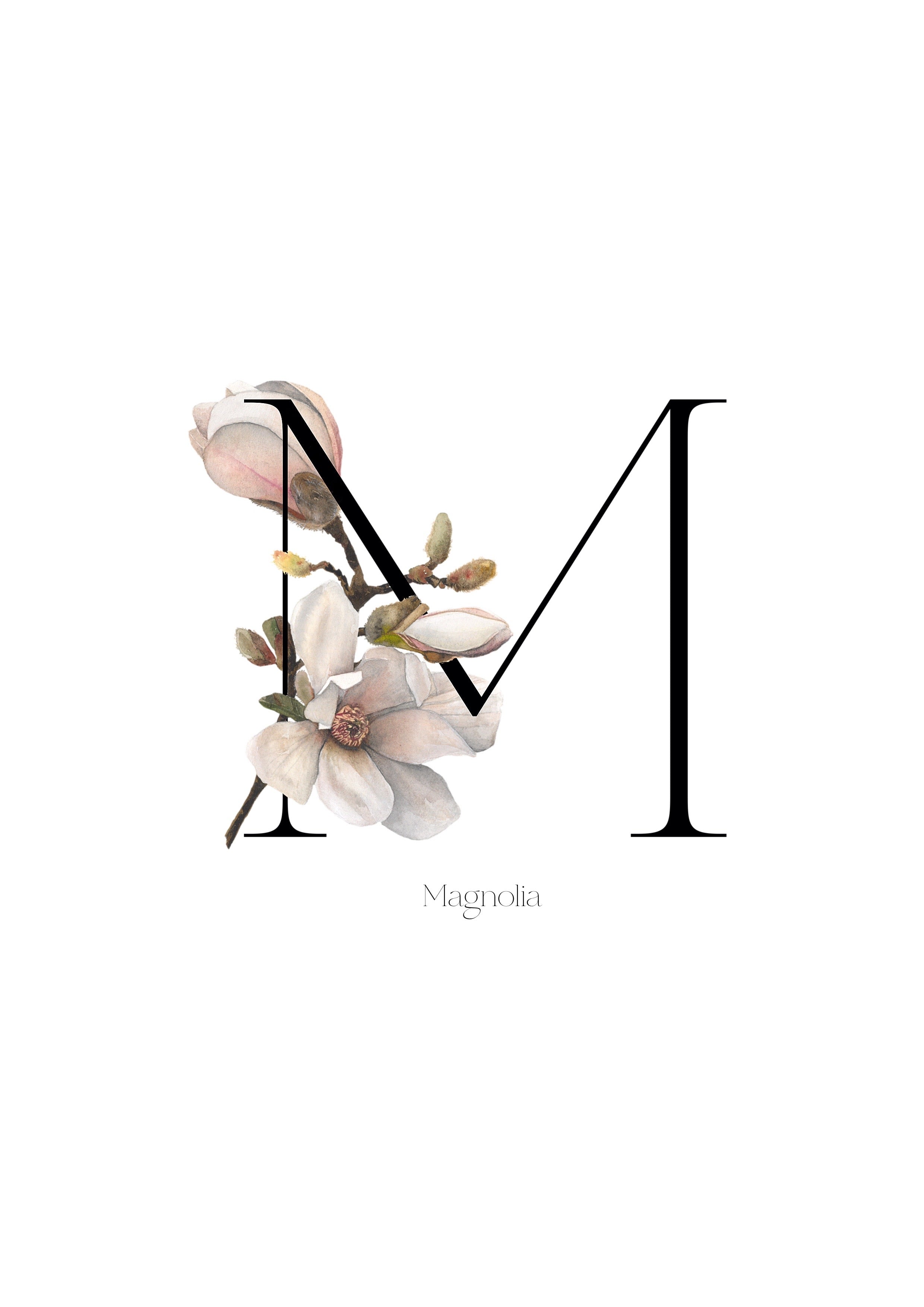 Floral Alphabet prints