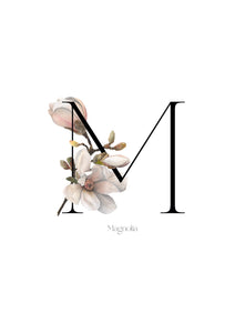 Floral Alphabet prints